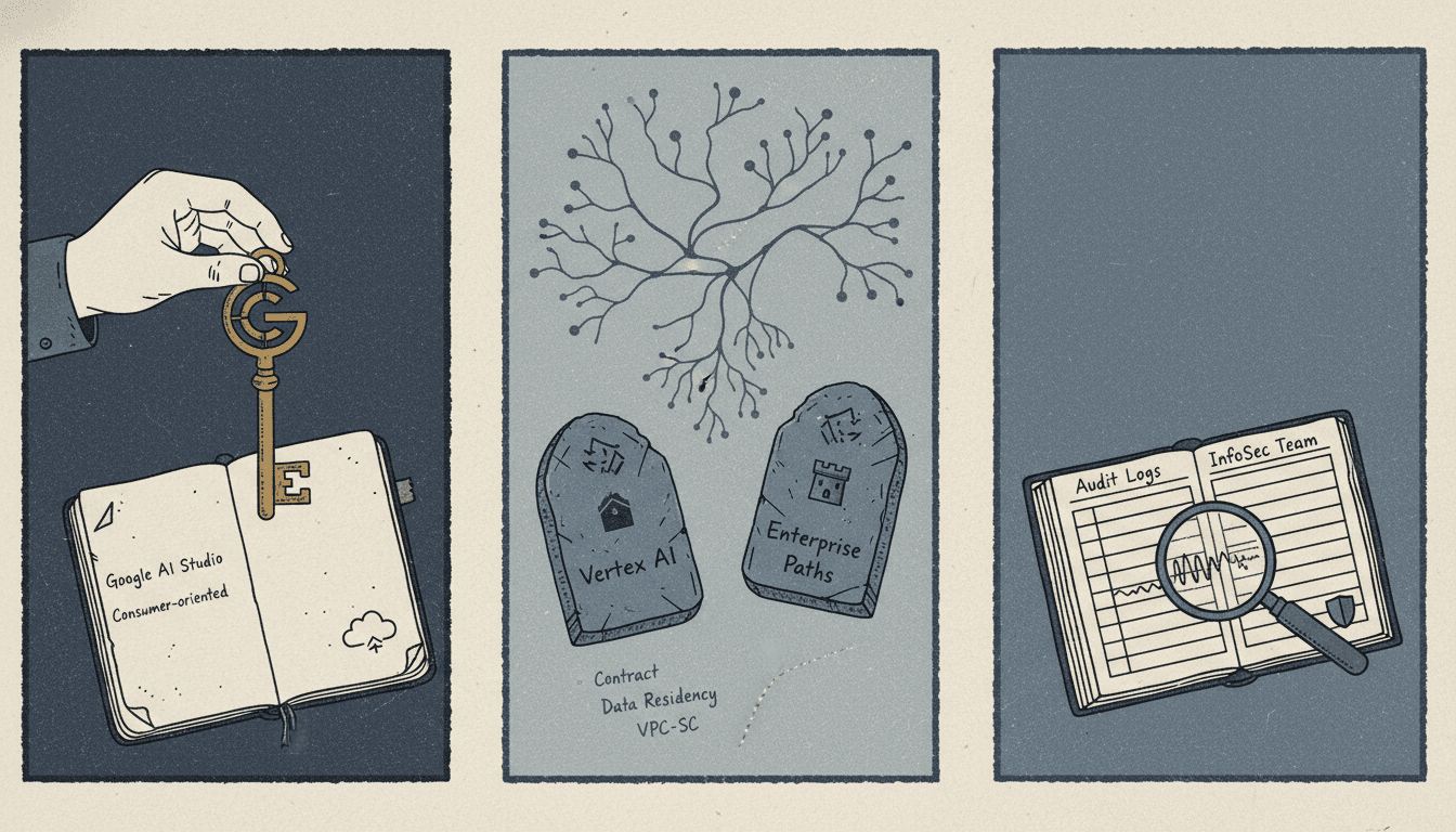 Editorial illustration for “Gemini API Quickstart: Keys, Models, and Safety Settings in Node or Python”.